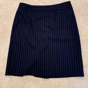 Banana Republic pinstriped pencil skirt